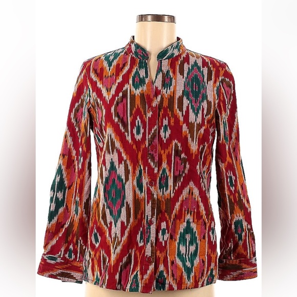Stunning Ikat Patterned Blouse - Picture 1 of 4
